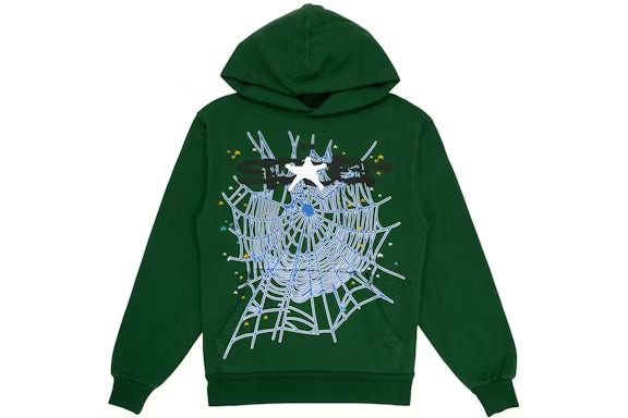 Sp5der Web Hoodie Hunter Green