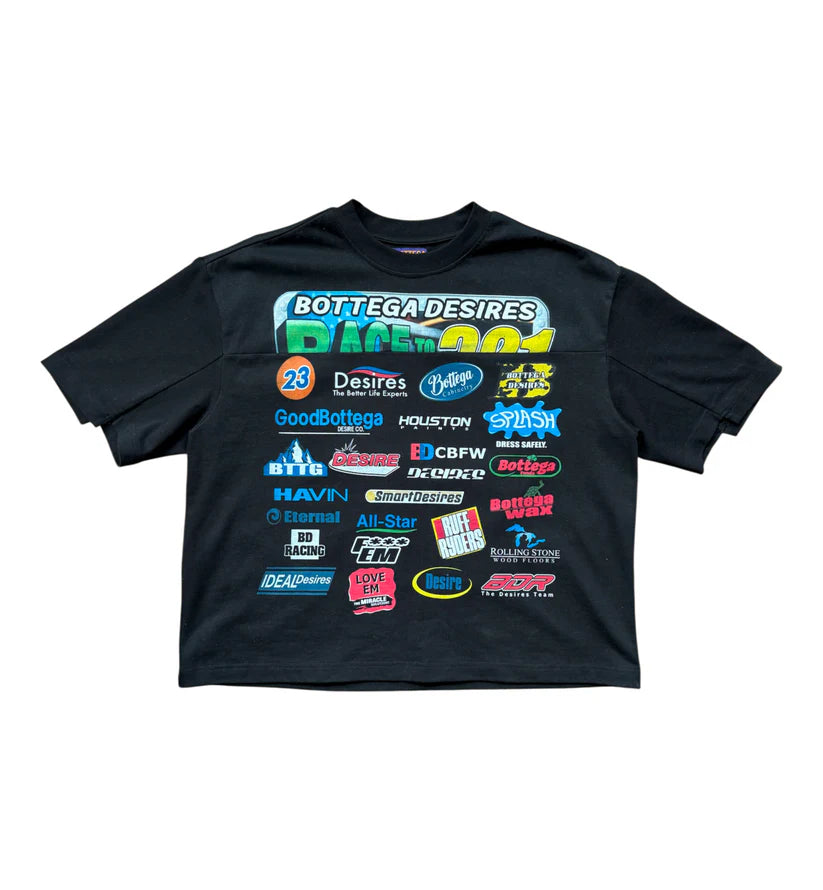 BOTTEGA DESIRES RACE T-SHIRT (BLACK)