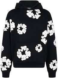 Denim tear hoodie black