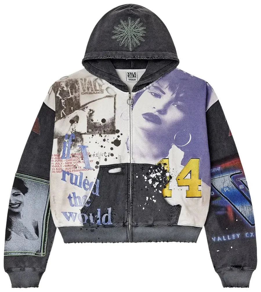 Vale Forever Noise Zip Up 'Dark Graphic