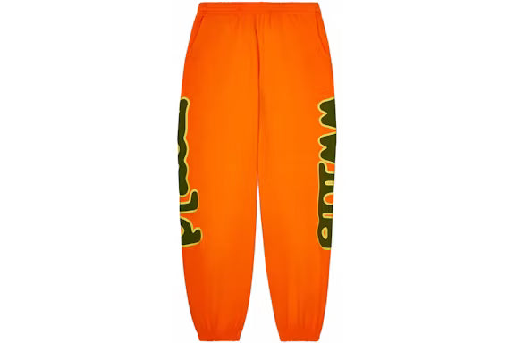 Sp5der World Pantalones de chándal Beluga Anaranjado