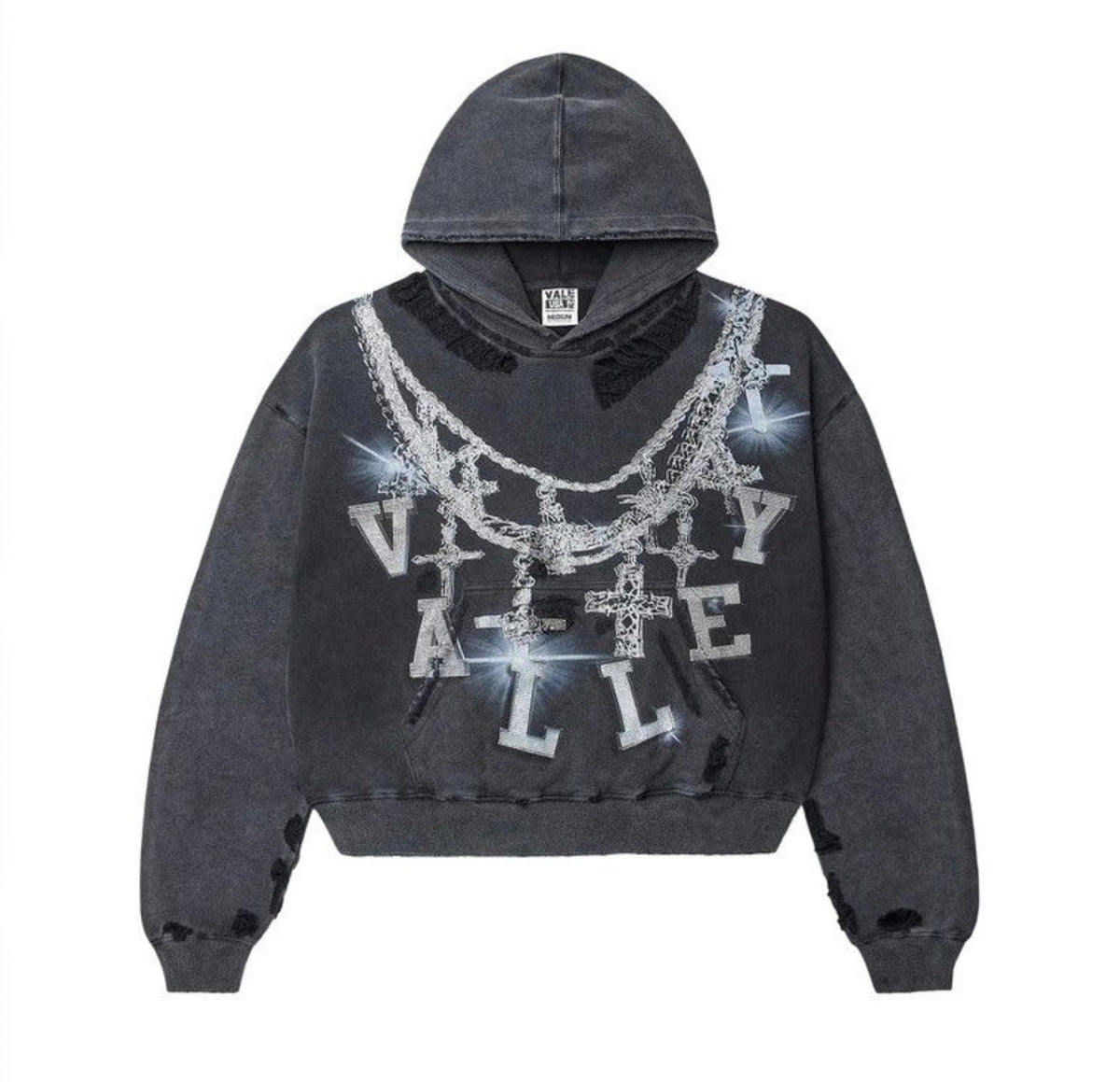 Vale Forever Big Chain Hoodie Black