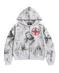 Righteous Fear No Evil Hoodie Grey