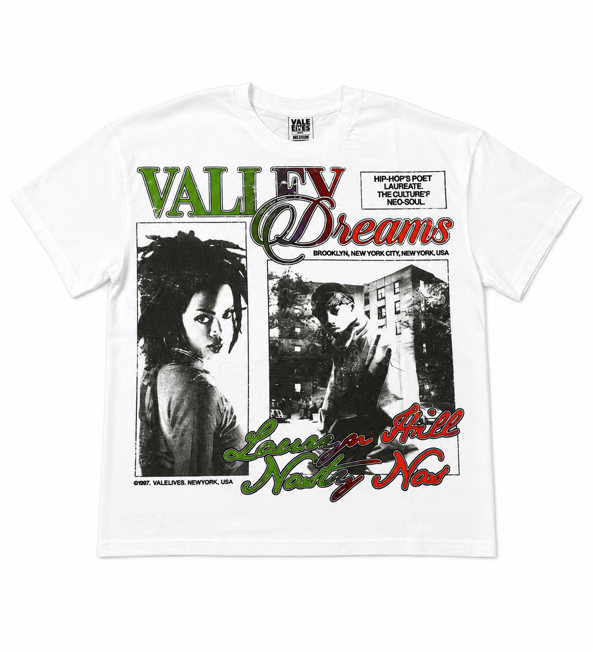 Vale Forever Poetry Tee-White