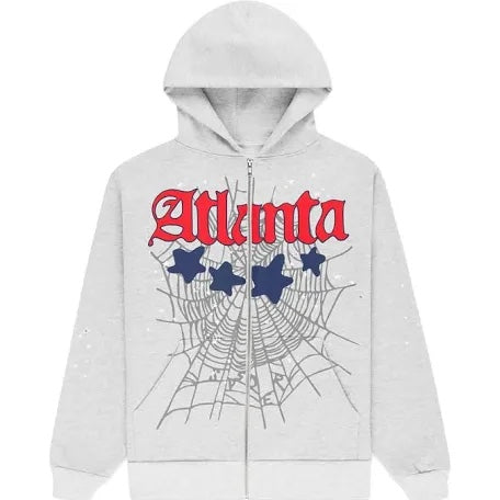 SP5DER Atlanta spiderweb hoodie