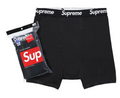 Supreme Hanes Boxer Briefs (4 Pack) Black