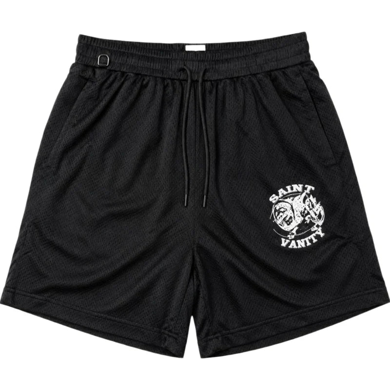 Saint Vanity Mesh Shorts Black