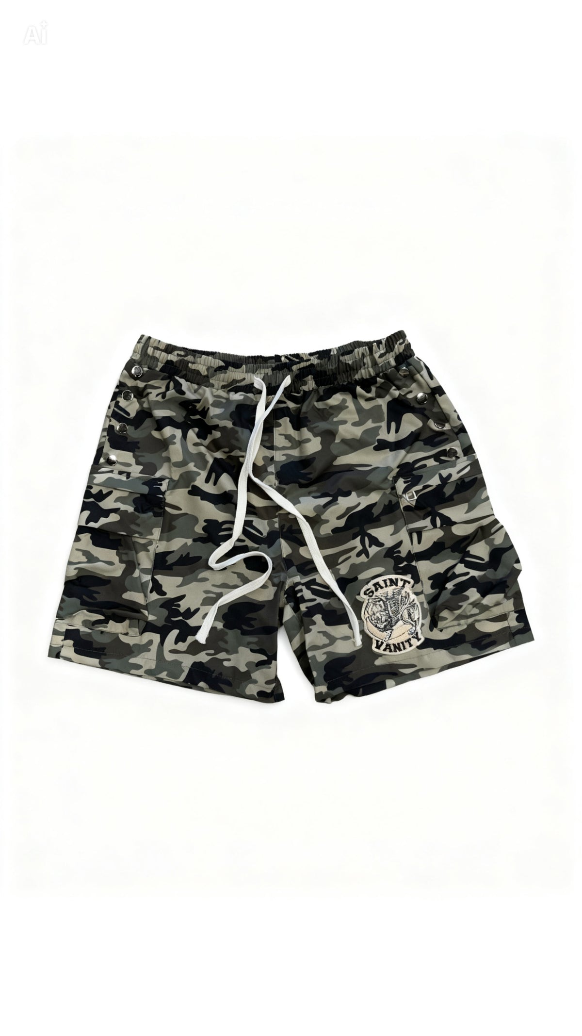 saint vanity camo nylon shorts