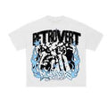 Retrovert Men's T Shirts Heavy Fabric Fine Double Yarn Plain Retrovert T-shirt Washing