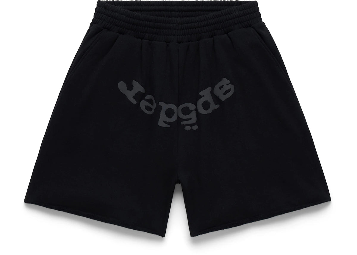 Sp5der OG Web V2 Phantom Sweatshort Black
