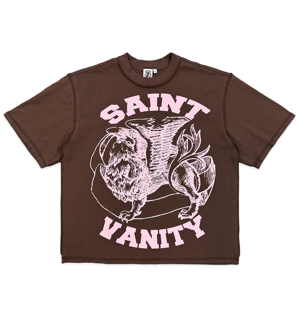 Saint Vanity Griffin Tee Brown/Pink
