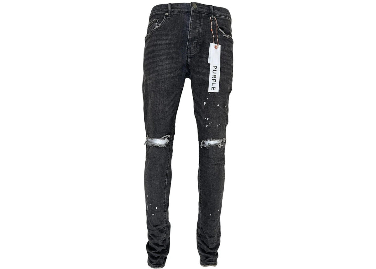 Purple Brand Black Over Spray Core Jeans Black