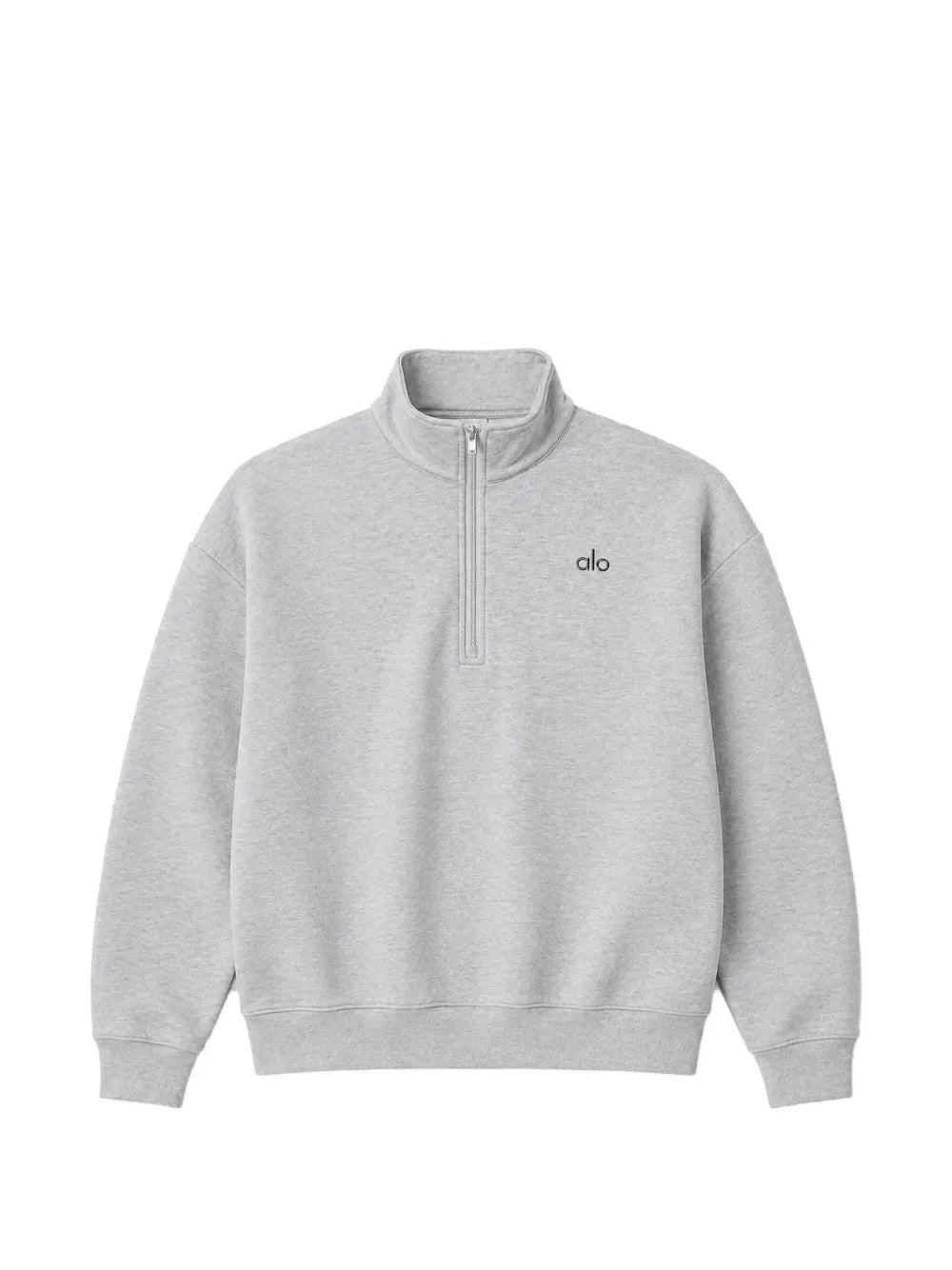 alo quarter zip grey