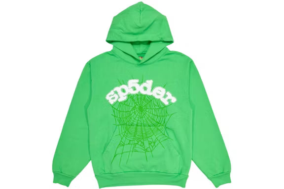 Hoodie Sp5der Web slime green
